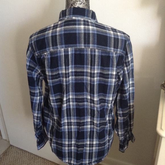 PLAID LONG SLEEVE BUTTON DOWN SHIRT S - Picture 3 of 6